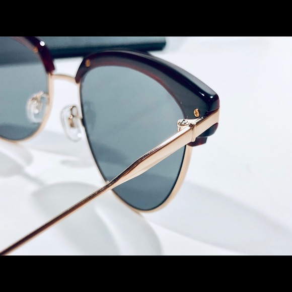 La Matta Sunglasses Havana Red Blue; Blue Lens New - Picture 5 of 8